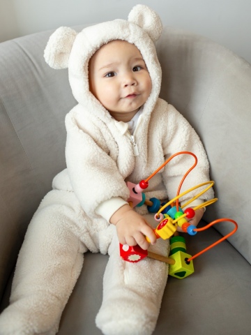 Утепленный комбинезон тедди 